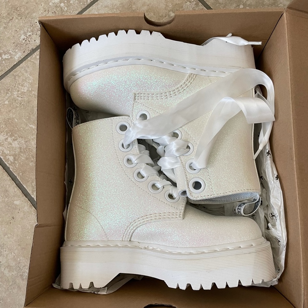 Sparkle dr martens (new in box)